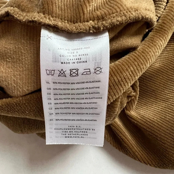 YaYa Velour Velvet Leggings Khaki Green Stretchy Comfort Size Small S  NWT - Picture 11 of 12